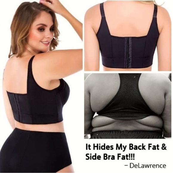 NWT Shapedly she curve push up back smoothing bra 2 pack in black X7 - Picture 3 of 8